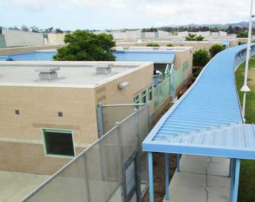 Roof barriers installation for Ventura County